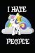 Produktbild I HATE PEOPLE: Favorite Blank Book to Write In You Love Diary Journal for leisure -110 Lined Pages