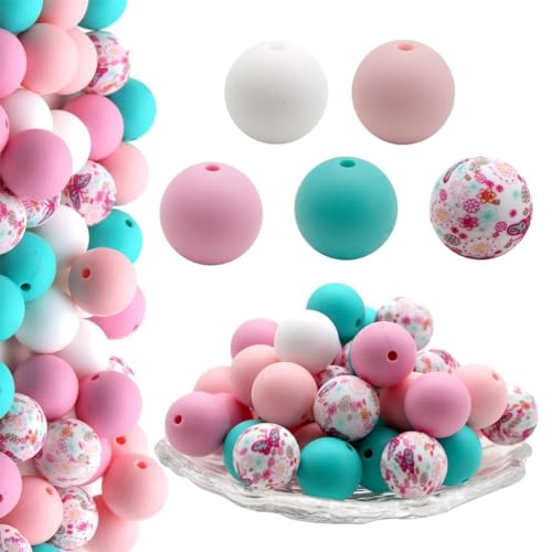 Pack of 50 Trendy Spacer Beads DIY Jewelry Supplies Colorful Bracelet Beads