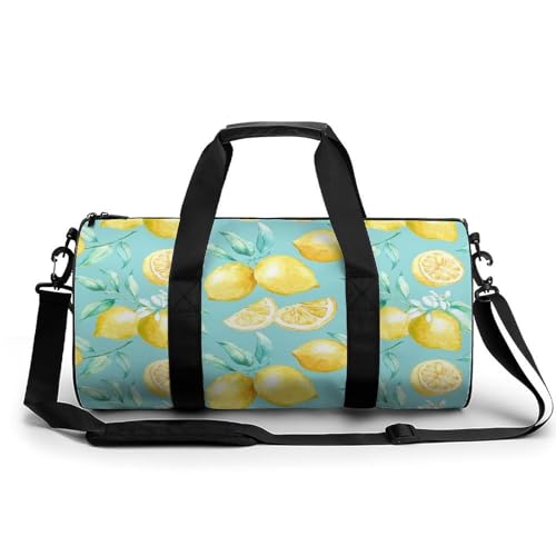 Sac de sport citrons jaunes compact 45cm pour éviter l'encombrement