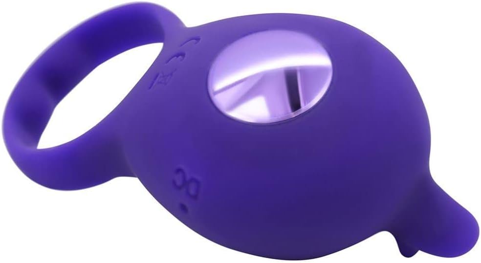 Silicone Clit Stimulating Vibrating Cock Ring for Couples