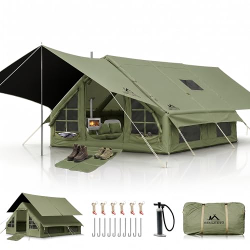 13' x 10' Large Inflatable Tents for Camping 8-10 Person