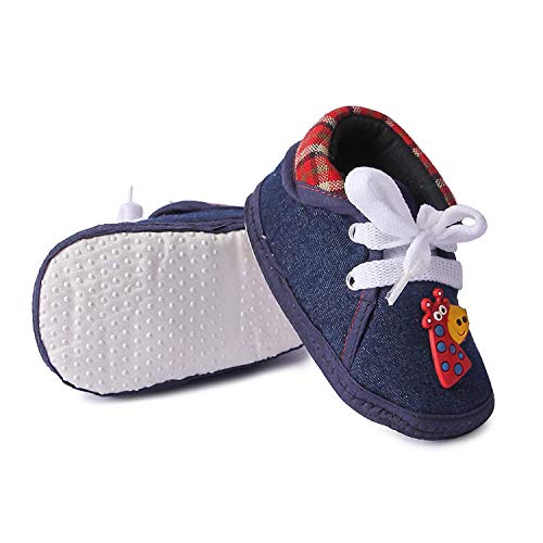 Image of Butterthief Unisex Baby Prewalking Shoes for Newborn Boys & Girls | Soft Sole Infant Bootie with Anti-Slip Bottom | Lightweight Cotton Footwear Early Walker Shoes (3-6 Months, 11 CM)