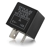 Carbbia CF14 EP35 Electronic Flasher Relay 3 Pin 12V for Car Vehicle L Fix LED Light Bulbs Turn Signal Hyper Blink Flash No Flash Problem JL-02