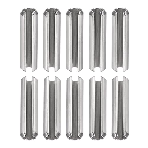 DTGN M4 x 16mm(DxL) Asolato Molla Perno - 20pz - Buono per Casa Macchina Fissaggio - 304 Inossidabile Acciaio Molla Perno Tensione Rullo Perno - Argento