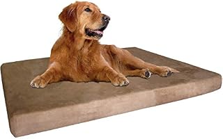 Dogbed4less Extra Large True Orthopedic Gel Memory Foam Dog Bed, Waterproof Liner