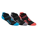 ASICS Women's Intensity Single Tab Socks, Black Assorted, Large