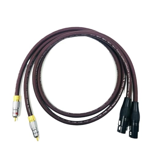 Câble 2RCA vers 2 XLR Nak-chi Prism OMNI2 plaqué or 1m