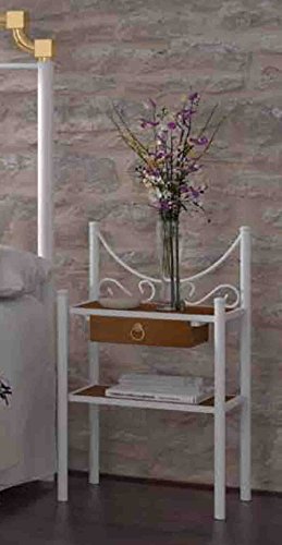 Mesitas de Noche de Forja : Modelo COIN RYS de 44x74x34cms.