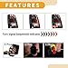 Partuto OLED Tail Lights Assembly - Car Sequential Turn Signals and 3D Dynamic Animation Lighting with Running Light - for Dodge for Ram 1500 2500 3500 Light Gray - 1pair