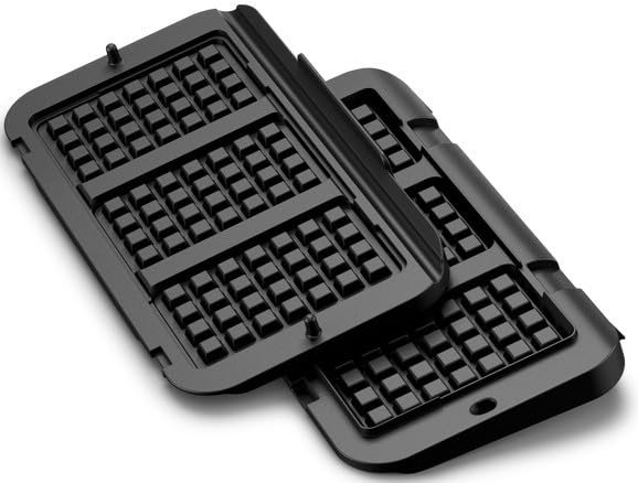Tefal XA7348 Plaques à gaufres pour OptiGrill 4 en 1 et 2 en 1 XL | Préparation de gaufres belges | Aluminium moulé sous pression | Revêtement antiadhésif...