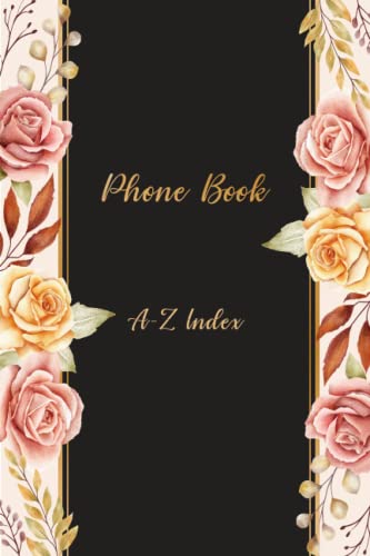 Phone Book: Phone Book A5. Phone Book Small for Contacts. Alphabetical A-Z Contacts Organizer. telephone book a-z image 2