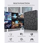 ROOFULL External CD DVD Drive for Laptop, USB 3.0 & USB-C Portable CD/DVD-RW Disc Drive Reader Burner Writer Player for Windows 11/10/8/7 Laptop Mac MacBook Linux PC, RF868 - Image 4