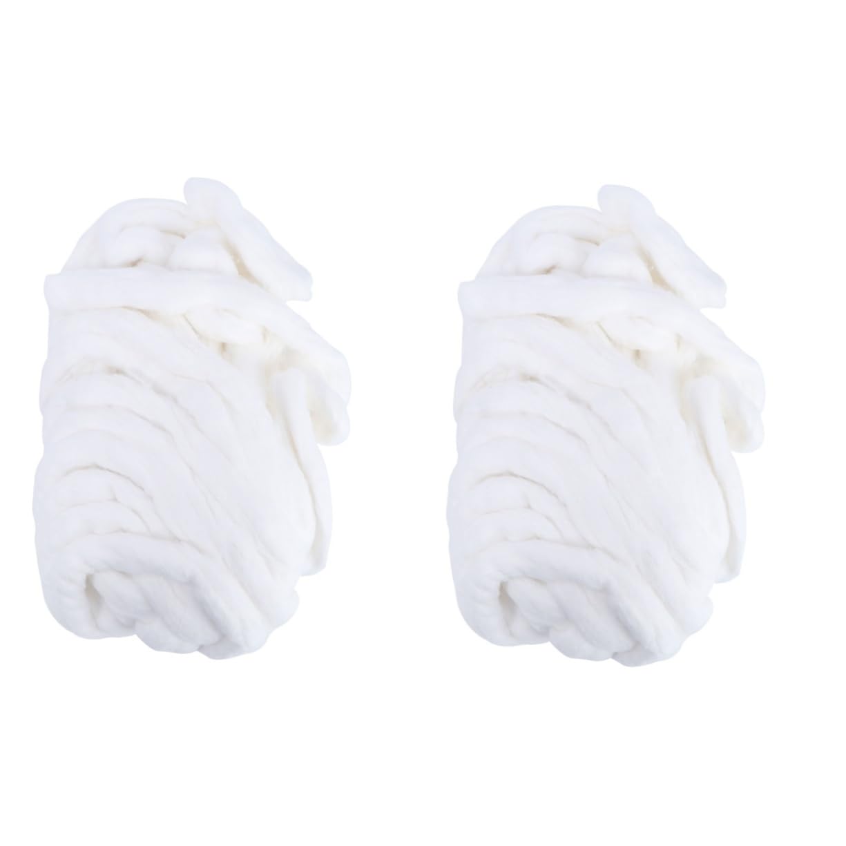 Gogogmee 2 Rolls Water Absorbent Cotton Strips for Salon Shampoo Cape Cotton Roll