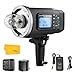 Produktbild Godox AD600BM Bowens Mount 600Ws GN87 HSS 1/8000s Blitzgeräte mit 2.4G Kabellos X System und 8700mAh Li-on Batterie, Flash Strobe Light für 500 Full Power Blitze und Recycling in 0,01-2,5 Sekunde