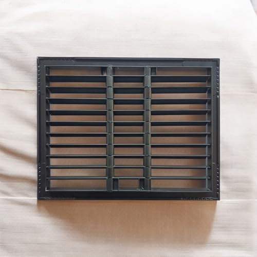 Image of Aluminium Powder Coated Grill, ac, hvac, ventilation grill, home,lReturn Air Grill for Wall, Sidewall and Ceiling (BLACK, 8 inch*6 inch)