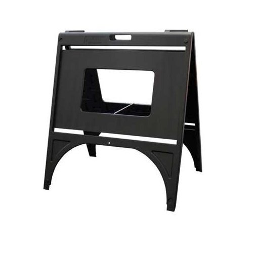 Poly Quick Sign outdoor free standing Sidewalk Sign Stand - BLACK