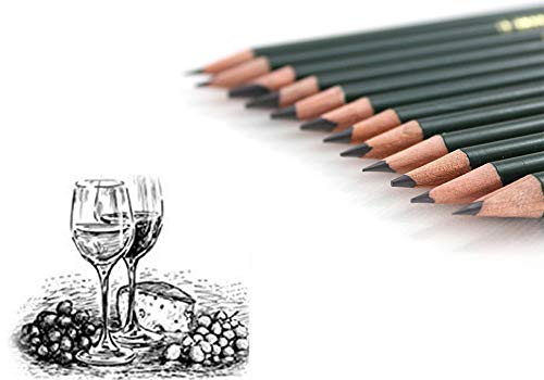 Quality Drawing Graphite Sketching Pencils in Paper Box Shading Art Pencil for Kid Adults Artists Student Beginners Professional 2H H HB B 2B 3B 4B 5B 6B 8B 10B 12B 12pcs