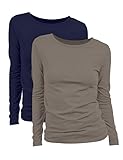 ✅ POUR DE NOMBREUSES OCCASIONS : portez le t-shirt basique pour femme, par exemple, avec un jean pour un look décontracté au quotidien pendant les loisirs ou combinez-le avec des chaussures hautes et un blazer pour une tenue plus formelle.