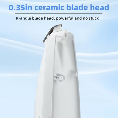 Image of Dog Paw Trimmer for Grooming - Quiet, Rechargeable Pet Paw Trimmer for Dogs and Cats with Light, Hair Suction, Dual-Speed Ceramic Blades - Safe & Precise Cat for Small Areas