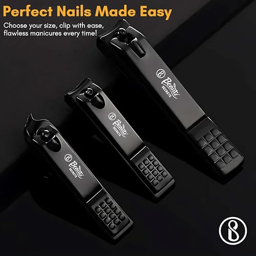 Beauté Secrets Essentials Manicure Set Nail Clippers, Stainless Steel Nail Scissors Grooming Kit, Acne needle, Blackhead Tool Leather Travel Case (Grey Yellow) - Image 7