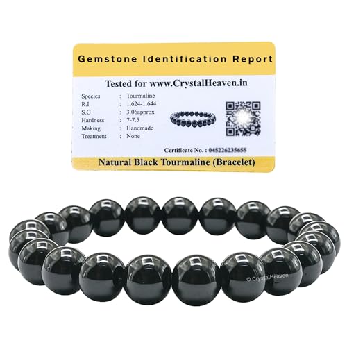 Image of Crystal Heaven Certified Crystal Bracelet for Women Men with Healing Crystal and Reiki Stone - Original Authentic Elastic Beaded Bracelet for Money, Success & Positive Energy