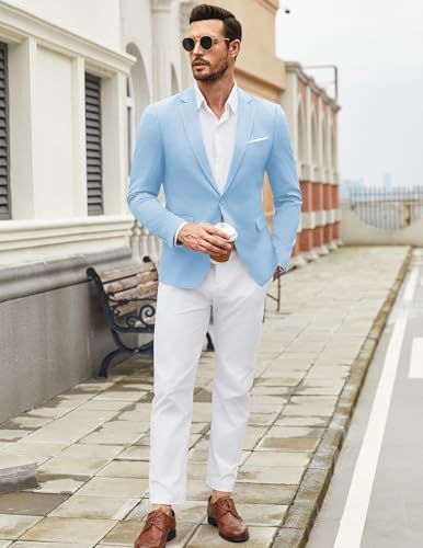 Image of COOFANDY Mens Casual Blazer Suit Jackets One Button Sport Coats Lightweight Business Sports Jackets