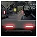 Saynoon 2Pcs Auto Night Lamp Alarm Red Warning Tape Door Sticker Car Reflective Strips Safety Mark