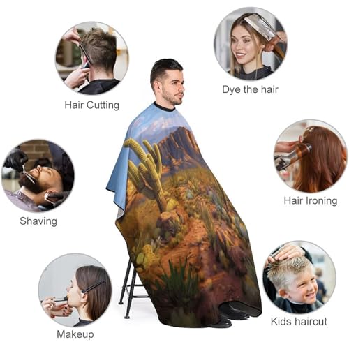 Capa para corte de cabello unisex 66.9 x 56.7 pulgadas miniatura 3
