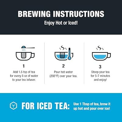 Tiesta Tea Blueberry Wild Child, Loose Leaf, Blueberry Hibiscus Herbal Tea, Premium Non-Caffeinated Blend, Make Hot or Iced, Brews Up to 200 Cups, 16 Ounce Resealable Bulk Pouch