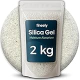 Fineely® Silica Gel Trockenmittel 2kg – mechanische Komponenten – 3–5 mm Kügelchen, Feuchtigkeitskontrolle für Verpackung, Elektronik, Lagerung