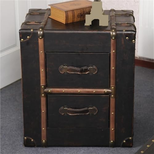 Retro Suitcase Bedside Table 22.4in