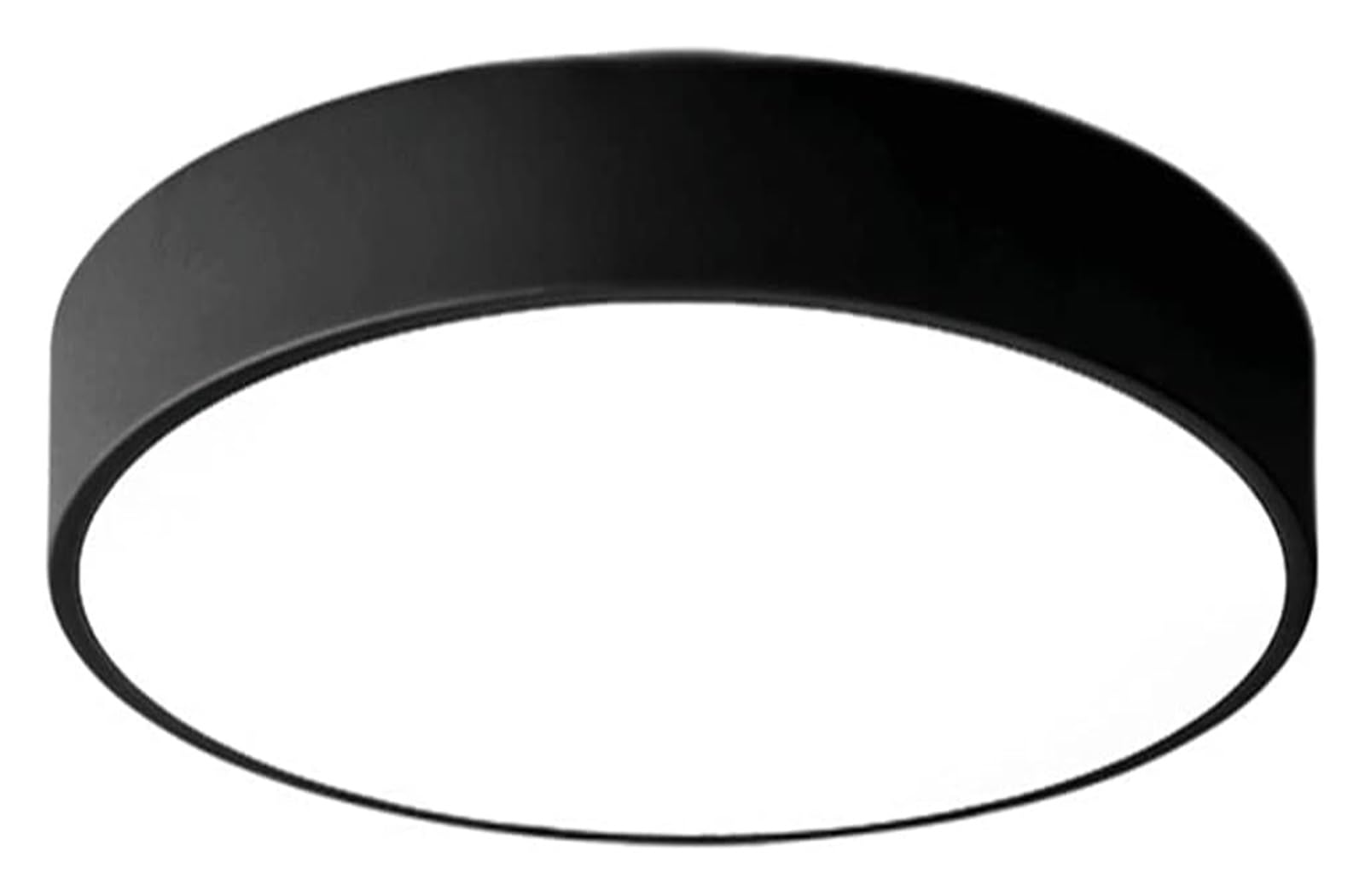 Plafonnier fin pour plafond bas noir mat gain de place