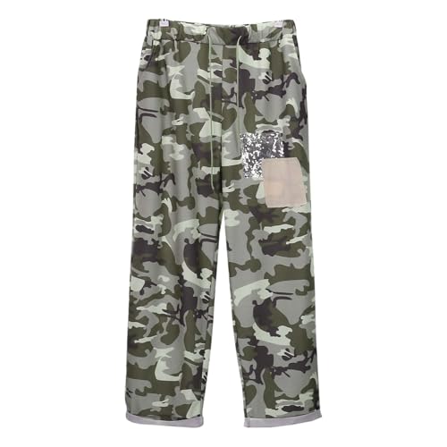 Womens Cropped Pants Cotton Capri Camo Pants Plus Size Drawstring Loose Fit Print Crop Pant Summer Casual Trousers4