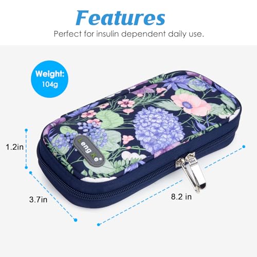 Image of YOUSHARES Insulin Cooler Travel Case, Diabetic Travel Case TSA Approved with 2 Ice Packs for GLP-1, for Ozempic, for Insulin Pens and Insulin Vials for Daily & Travel