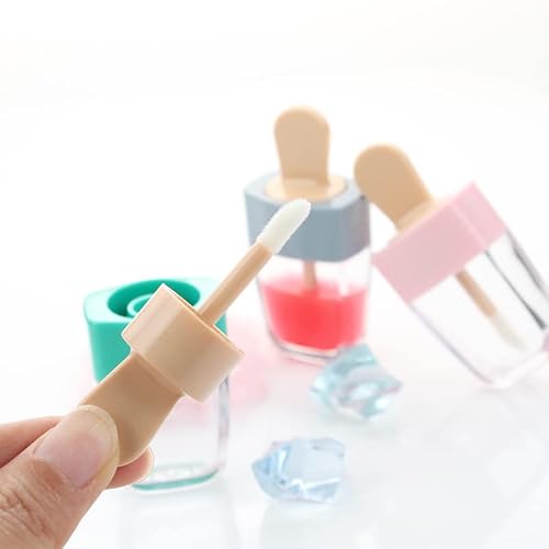 Rosa verde blu forma gelato trasparente ghiacciolo...