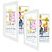 Golden State Art, 10x12.5 Kids Art Frames, Front-Opening, Great for Kids Drawings, Artworks, Children Art Projects, Schoolwork, Home or Office (White, Set of 2)