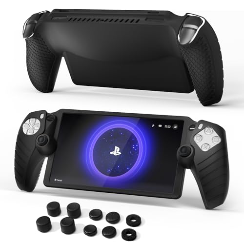 JCHOUS Capa protetora para Playstation Portal, 8 tampas de aperto de polegar + 2 anéis de precisão p