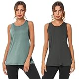 【Ocasiones】Esta blusa sin mangas combinan moda, función y rendimiento. Ideal para yoga, hacer ejercicio, gimnasio o uso diario, y también es adecuada para primavera, verano y otoño.
