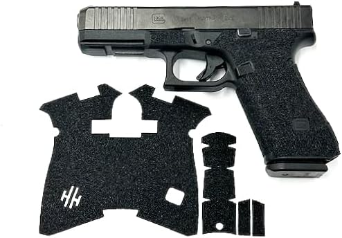 Handleitgrips Gun Grip Tape Compatible with Glock 17/ Glock 22/ Glock 34/ Glock 35/ Glock 47 Gen 5/Gen 5 MOS - Premium Sandpaper Pistol Grip Tape, Gun Skins, Veteran Owned, Made in USA