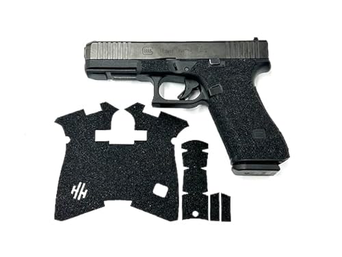 Handleitgrips Gun Grip Tape Compatible with Glock 17/ Glock 22/ Glock 34/ Glock 35/ Glock 47 Gen 5/Gen 5 MOS - Premium Sandpaper Pistol Grip Tape, Gun Skins, Veteran Owned, Made in USA
