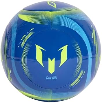 adidas Unisex-Adult Messi Club Soccer Ball, Team Royal Blue/Semi Blue Burst/Solar Yellow