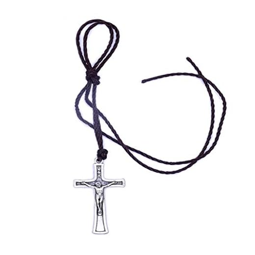 HLLR Retro rep Jesus kors halsband hänge smycken för män kvinnor katolsk religiös kristen berlock gåva