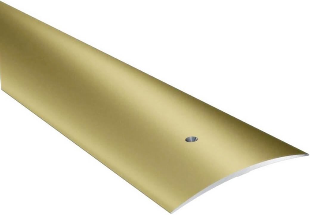 Aluminium Threshold Strip 70mm – Gold – Transition Bar, 1.86m (1.86M, Gold)