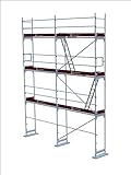 Standhöhe max. 6,40 m Baugerüst Fassadengerüst Stahl Gerüst Feldlänge 3,07 m Assco quadro ca. 51 m² original Altrad assco quadro✓ made in Germany✓Baugerüst