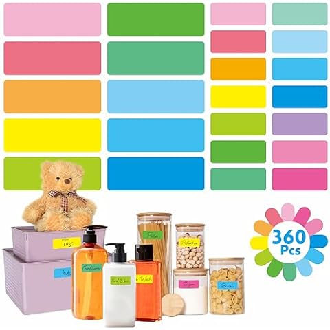 360 PCS Removable Labels Cover