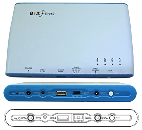 Batería recargable BiXPower BP100 con múltiples salidas miniatura 3