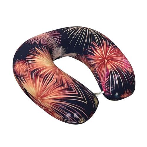 Almohada de viaje memory foam con diseño Firework miniatura 2