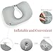 Neck Pillow,HokoAcc Inflatable Travel Pillow for Comfort Sleeping and Relaxation Ultralight U-shaped Airplane Pillow (1)