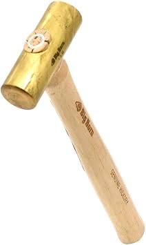 Big Horn 15124 1 LBs Brass Hammer with Hickory Handle