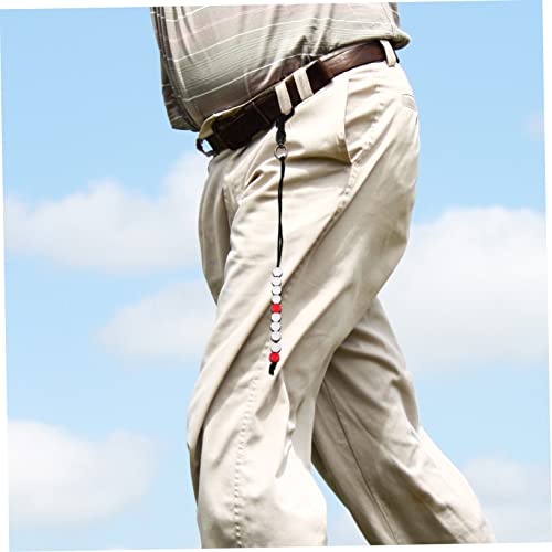 Kisangel - Cadena de cuentas para marcador de golf, 6 piezas, accesorio práctico para bolsa de palos de golf, fabricado en nailon y plástico miniatura 4